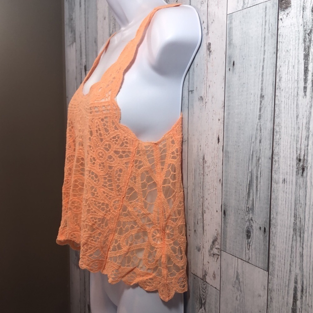 Coco + Jameson Boho Crocheted Swing Tank Top Medium - Picture 3 of 9